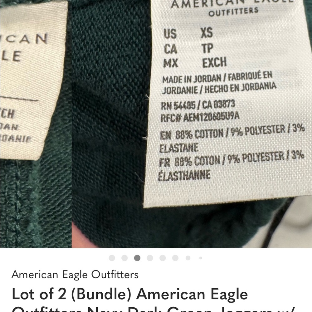 American Eagle Outfitters Forest Green Joggers - Picture 5 of 6